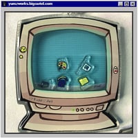 Image 3 of '95 Desktop 3" Acrylic Shaker Charm