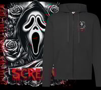 Image 1 of what's your favourtie scary zip Hoodie 