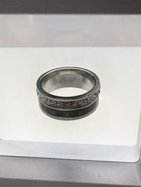 Image 2 of Ring Stainless Steel Roman Numbers -Zirconia 