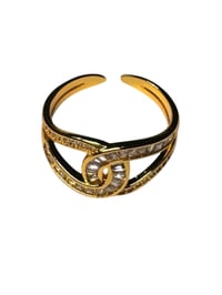 Image 3 of Ring - Stainless Steel Rhinestone 