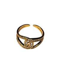 Image 2 of Ring - Stainless Steel Rhinestone 