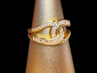 Image 1 of Ring - Stainless Steel Rhinestone 