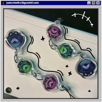 Image 2 of Triple Vineshroom 1" Phone Strap Acrylic Charm