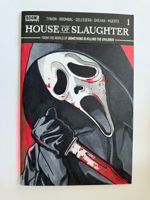 Ghostface (Scream) Sketch Cover Comic Book 1/1 - Original Art Comic Style