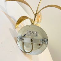 Image 10 of Applique murale fleur en métal doré – Style Hollywood Regency – Années 80
