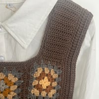 Image 3 of Soleil Collection – “Earth” Handmade Crochet Vest (Size M / EU 38–40)