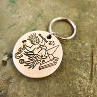 Image 1 of KEYCHAINS-FLYING ANVIL CHERUB