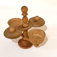 Image 3 of Ancien duo salière et poivrier en bois de buis – Fin XIXe  