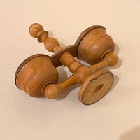 Image 4 of Ancien duo salière et poivrier en bois de buis – Fin XIXe  