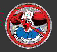 NO BOZO's 3" Glitter sticker