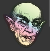 Nosferatu 3" x 3.25"  holographic sticker