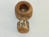 Image 2 of Ancien casse-noix rustique à vis en bois vintage des années 50 - 60