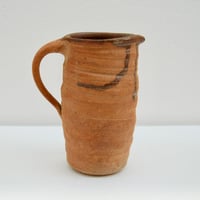 Image 1 of Ancien pichet cruche à eau en terre cuite 1950 - 1960 grès brutaliste