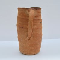 Image 3 of Ancien pichet cruche à eau en terre cuite 1950 - 1960 grès brutaliste