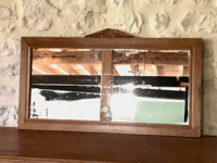 Image 5 of Grand miroir art déco en bois