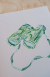 Image 2 of Birding Three Color Risograph Print