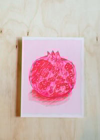 Image 1 of Pomegranate Risograph Print