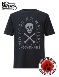 Image 1 of No Gods No Masters anarchist t-shirt