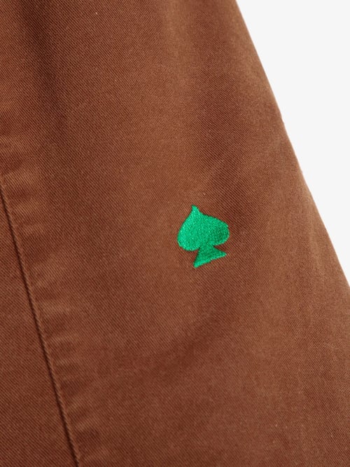 Image of 2-Pantalón cocoon con bordados BROWN EMBROIDERY COCOON PANTS