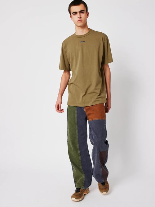 Image of 2-Pantalón vaquero color block