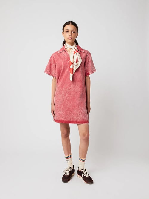 Image of 3-Vestido corto tipo polo