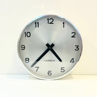 Image 1 of Horloge murale vintage d'atelier LAMBERT industrielle 25cm 
