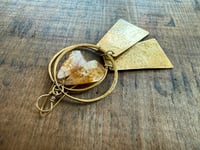 Image 2 of Raw Citrine and Brass statement earrings . n47