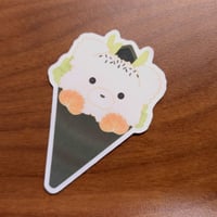 Image 1 of Bear Temaki Roll Sticker