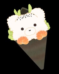Image 2 of Bear Temaki Roll Sticker