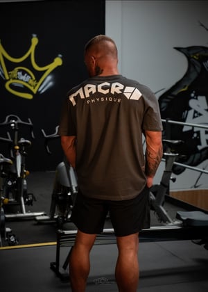 Oversized shoulder print tee