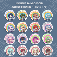 Image 1 of IDOLiSH7 Rainbow City Glitter Stickers