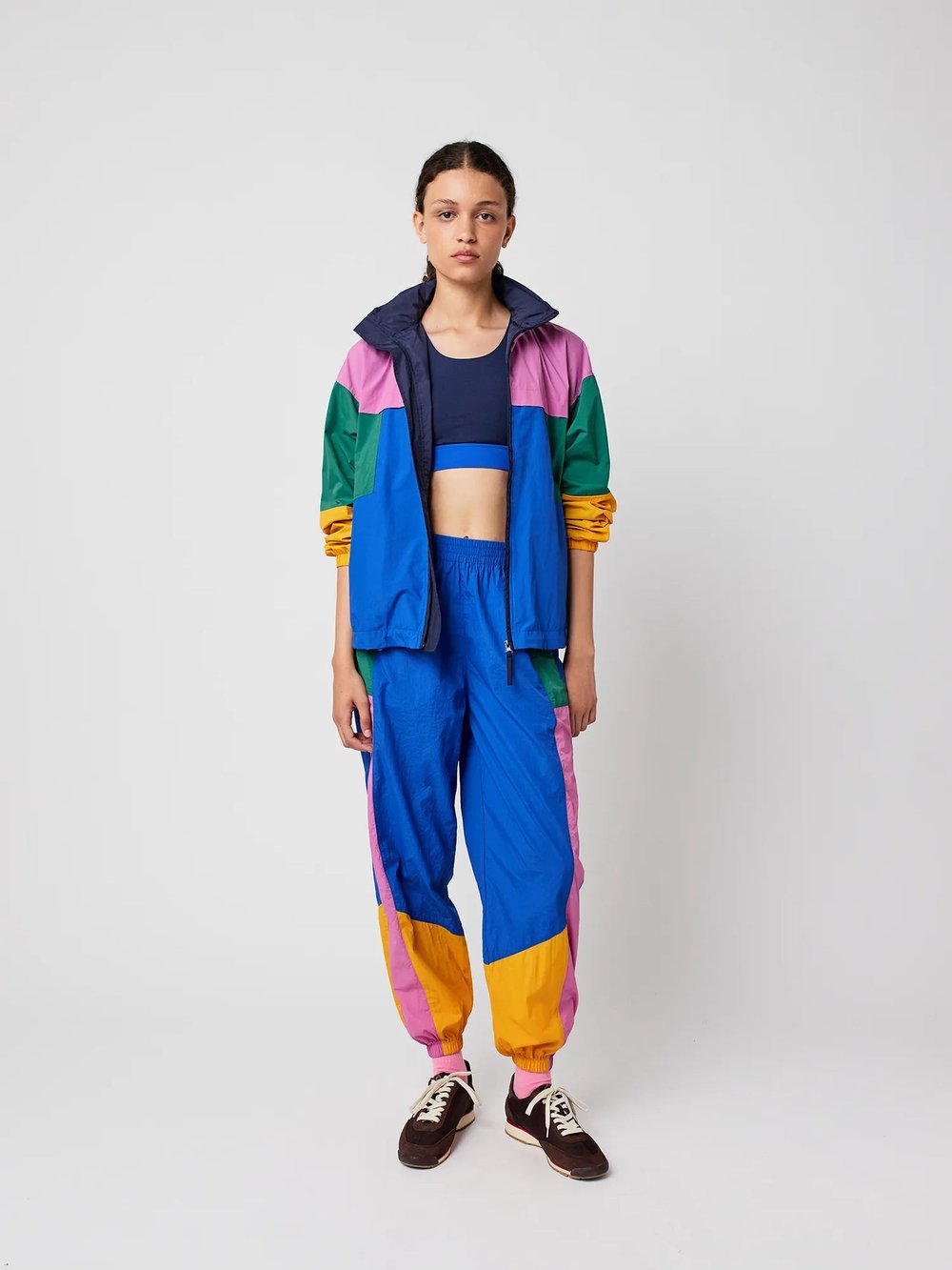 Image of 2-Pantalón jogger color Block