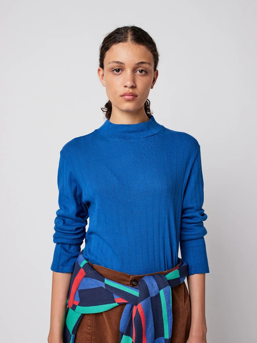Image of 1 - Camiseta de cuello alto calada