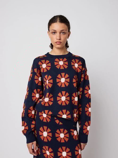 Image of 1 - Jersey jacquard flores
