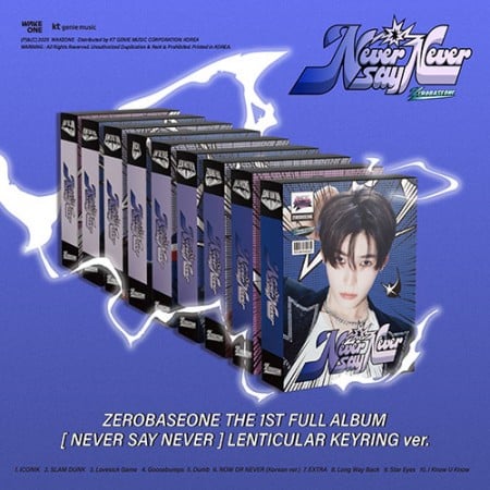 Image of ZEROBASEONE ‘NEVER SAY NEVER’ Lenticular Keyring Ver.