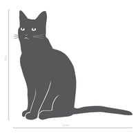 Image 3 of Katze Wandtattoo Fabi