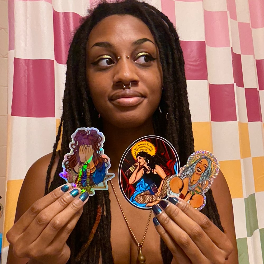 Image of Rainbow Shabbat Holographic Sticker