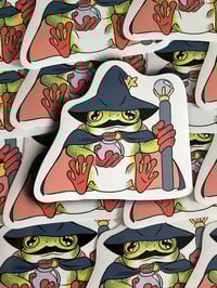 Frog Wizard Sticker