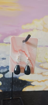 🖤 Black Agate Drop Earrings 🖤