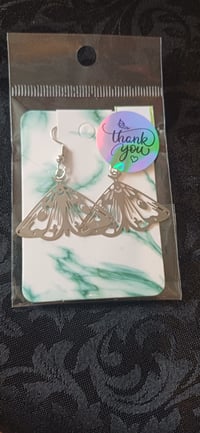 ✨ Silver Moth Earrings✨
