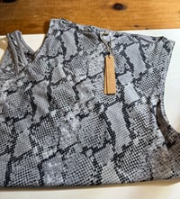 Image 5 of SKIMS- BOATNECK BODYSUIT - CHROME SNAKESKIN