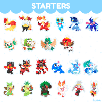 Image 3 of Poke Stickers - Starters