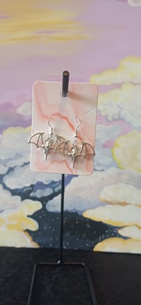 🦇 Silver Bat Earrings 🦇