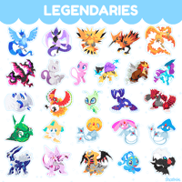 Image 1 of Poke Stickers - Legendaries