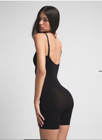 Image 2 of SKIMS- MID THIGH BODYSUIT BLACK