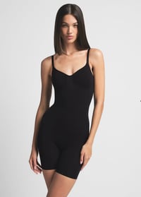 Image 1 of SKIMS- MID THIGH BODYSUIT BLACK