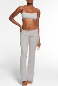 Image 1 of SKIM- LOUNGE FOLDOVER PANTS - LIGHT HEATHER GREY