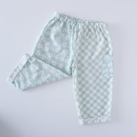 Image 2 of EZ trousers- floral/checkerboard