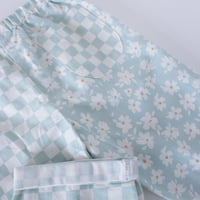 Image 5 of EZ trousers- floral/checkerboard