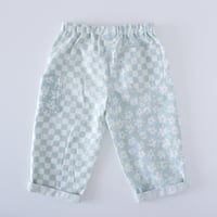 Image 3 of EZ trousers- floral/checkerboard